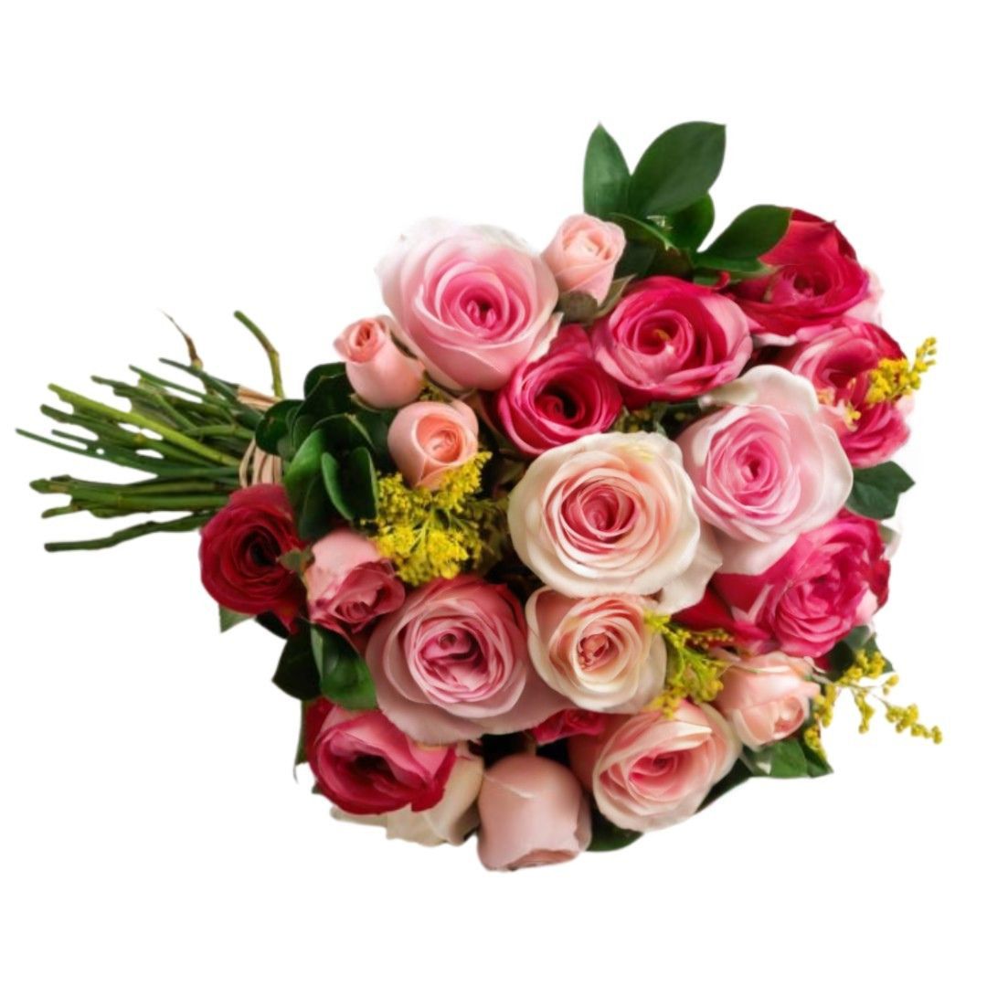 Buquê 36 rosas Cor de Rosa