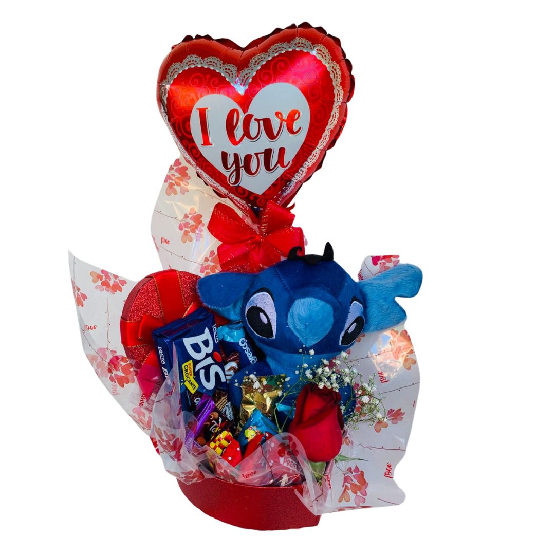Box Coração M Stich