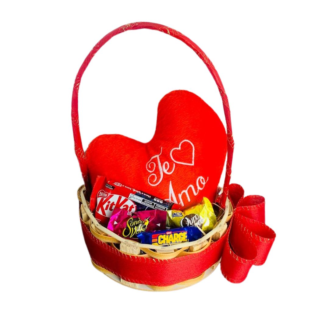 Cesta de Chocolate Te Amo P