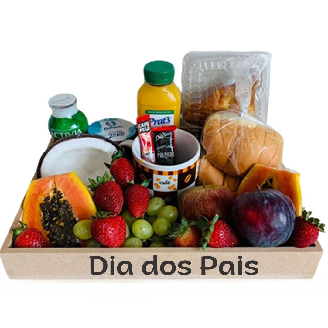 Cesta De Café Da Manhã Colonial Mais Frutas Pais