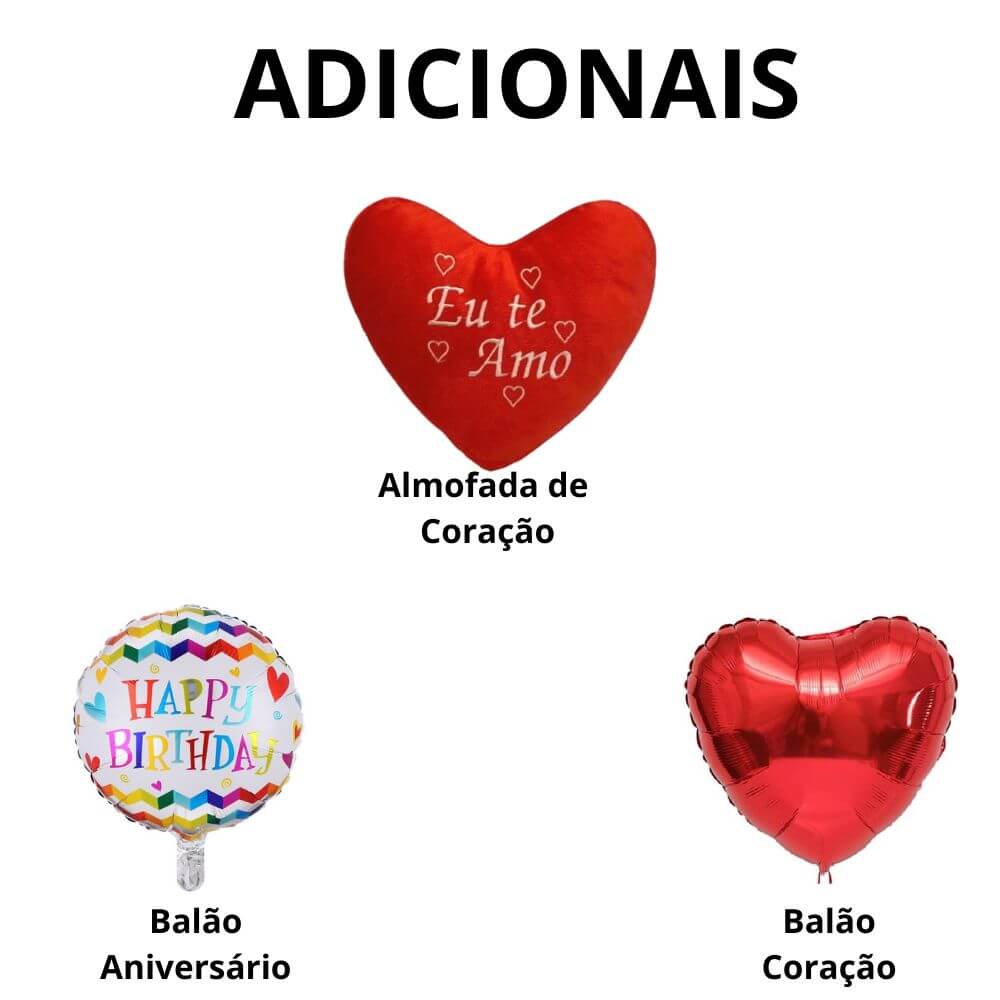 Cesta De Chocolate Com Urso E Rosas