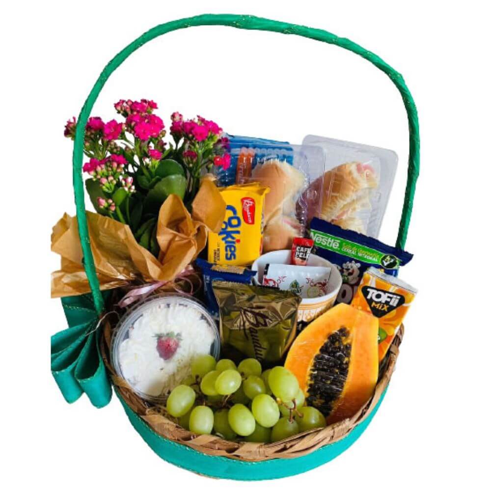 Cesta Flores Presente