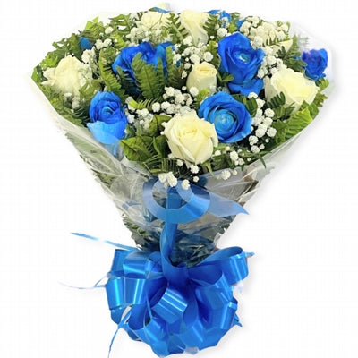 Buquê Mix Azul e Branco