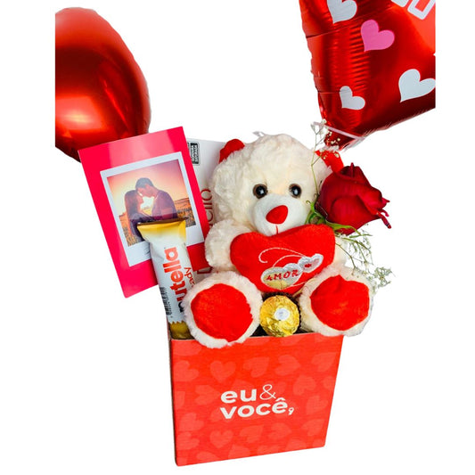 Box Urso e Balões Românticos