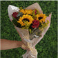 Buquê 3 Girassóis e 3 Rosas