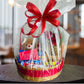 Cesta De Chocolate Com Urso E Rosas