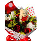 Buque Luxo 12 Rosas e Ursinho